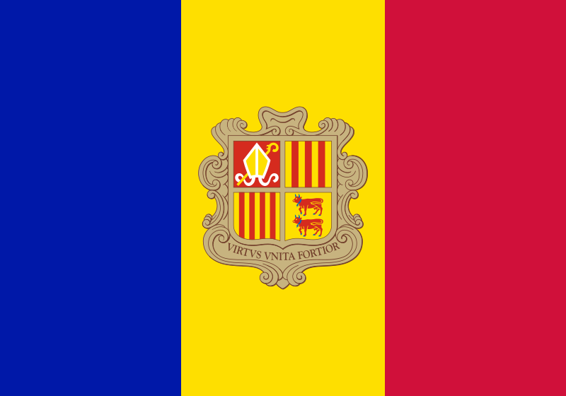 アンドラ公国の国旗