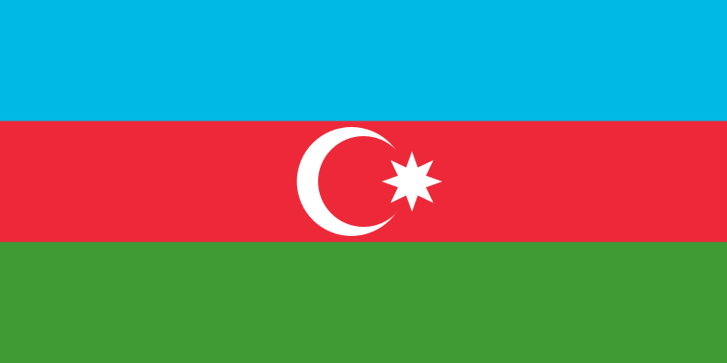 アゼルバイジャン共和国の国旗