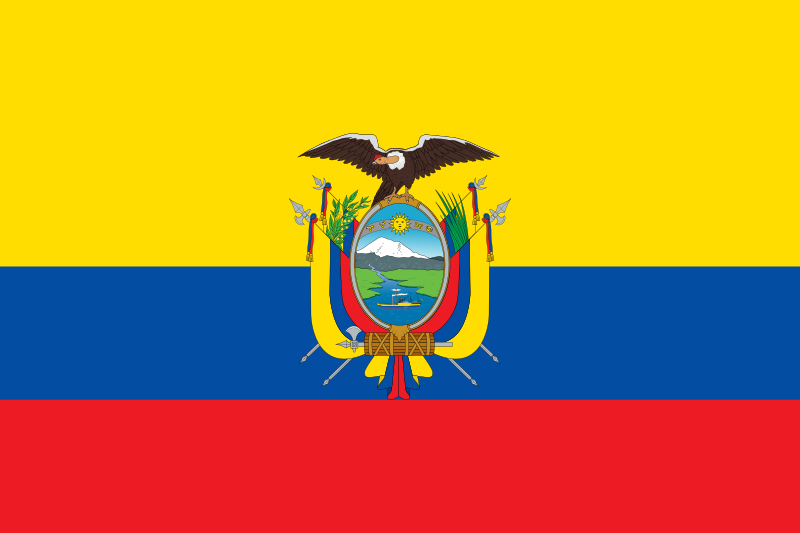 エクアドル共和国の国旗