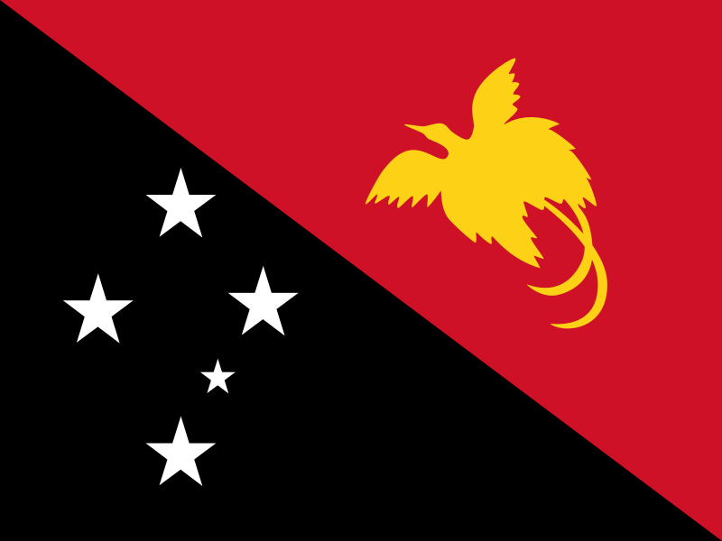 パプアニューギニア独立国の国旗