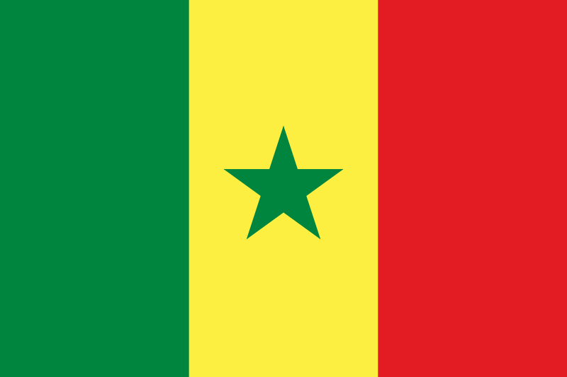 セネガル共和国の国旗
